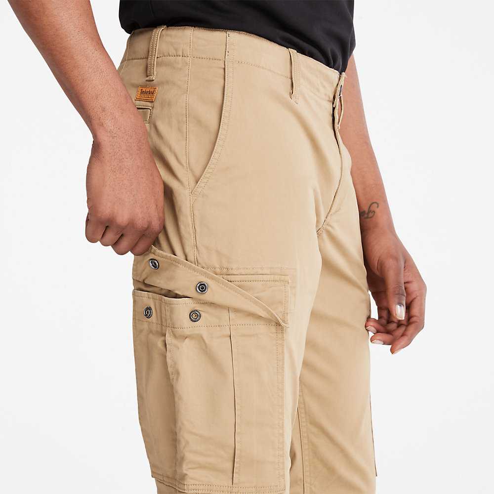 Khaki Men's Timberland Squam Lake Cargo Pants | Israel-5760328