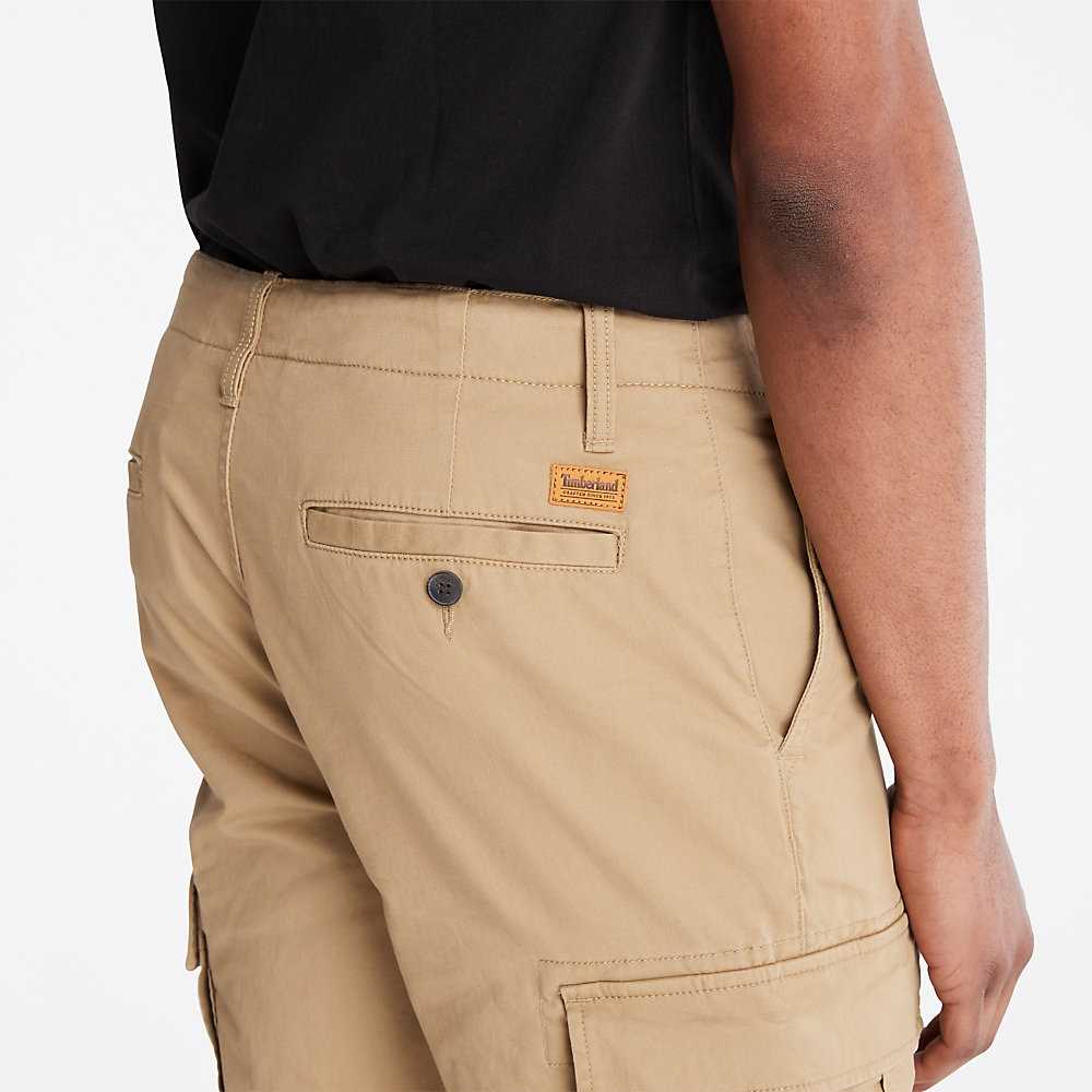 Khaki Men's Timberland Squam Lake Cargo Pants | Israel-5760328