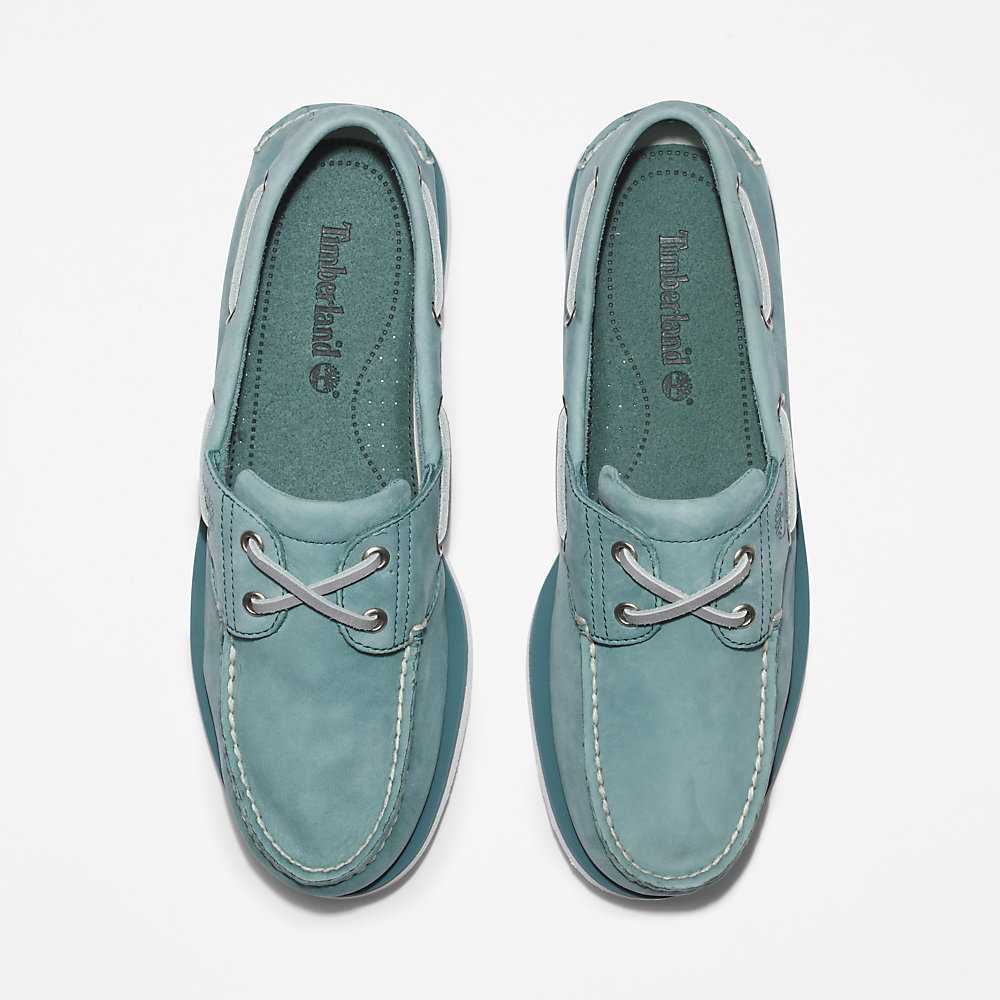 Light Blue Men's Timberland 2-Eye Classic Boat Shoes | Israel-8517026