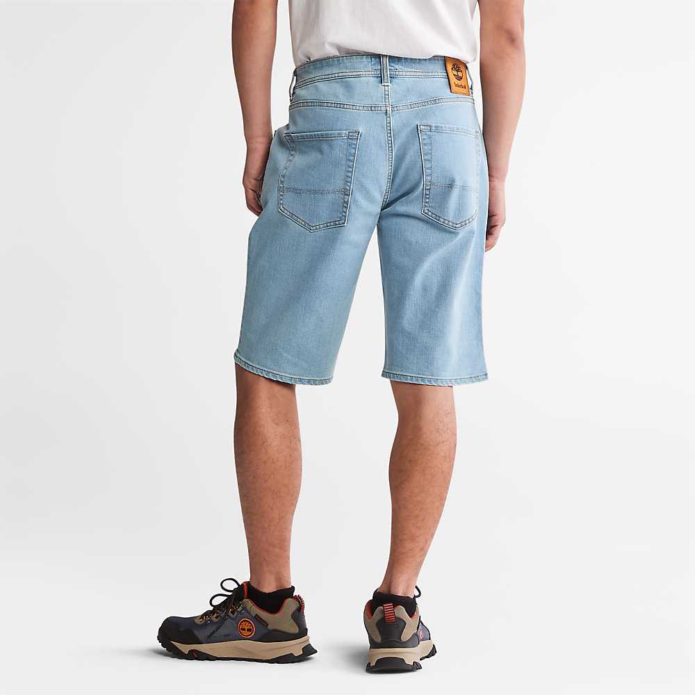 Light Blue Men's Timberland Canobie Lake Shorts | Israel-4850293