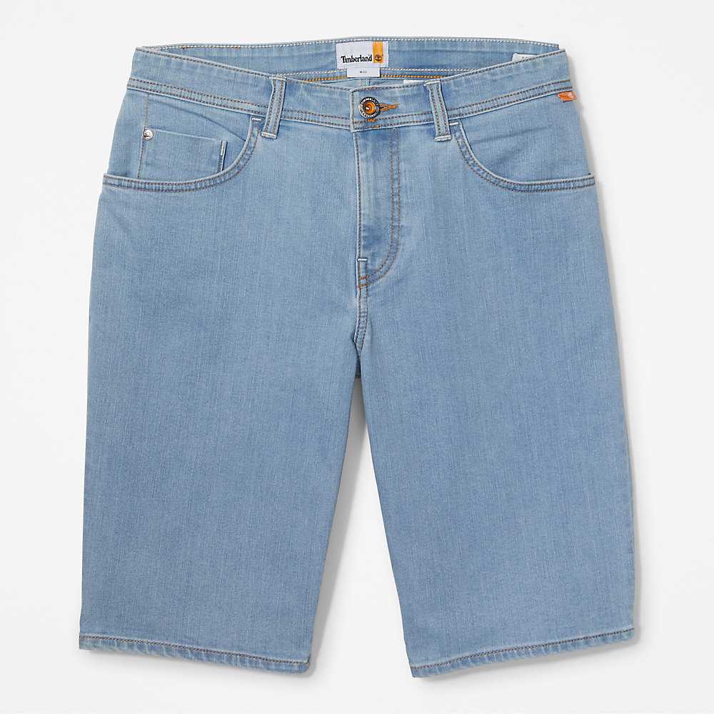 Light Blue Men's Timberland Canobie Lake Shorts | Israel-4850293