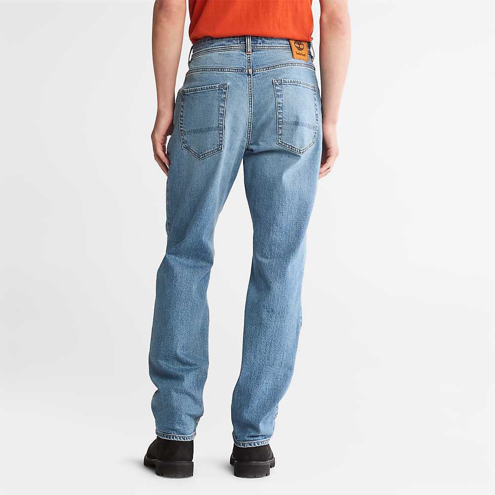 Light Blue Men's Timberland Squam Lake Jeans | Israel-0475391