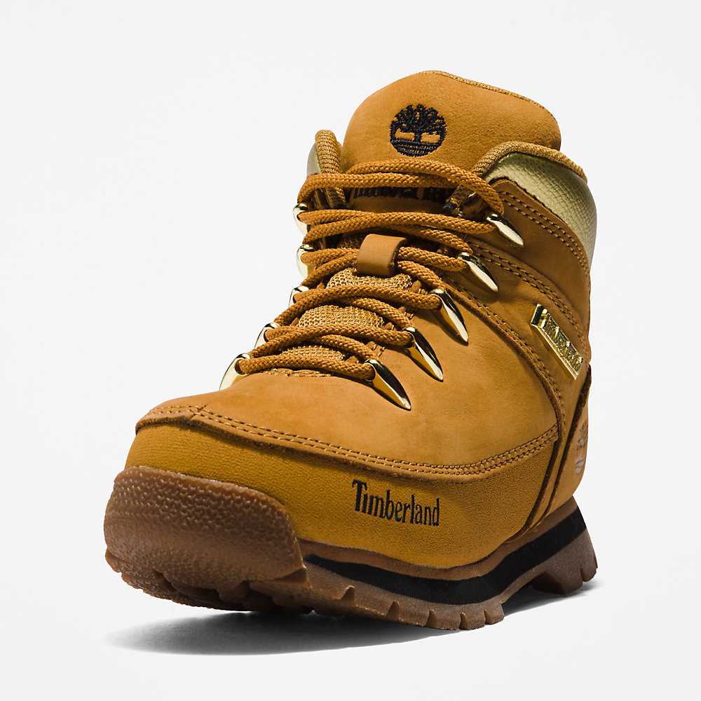 Light Brown Kids' Timberland Euro Sprint Hiking Boots | Israel-4219542