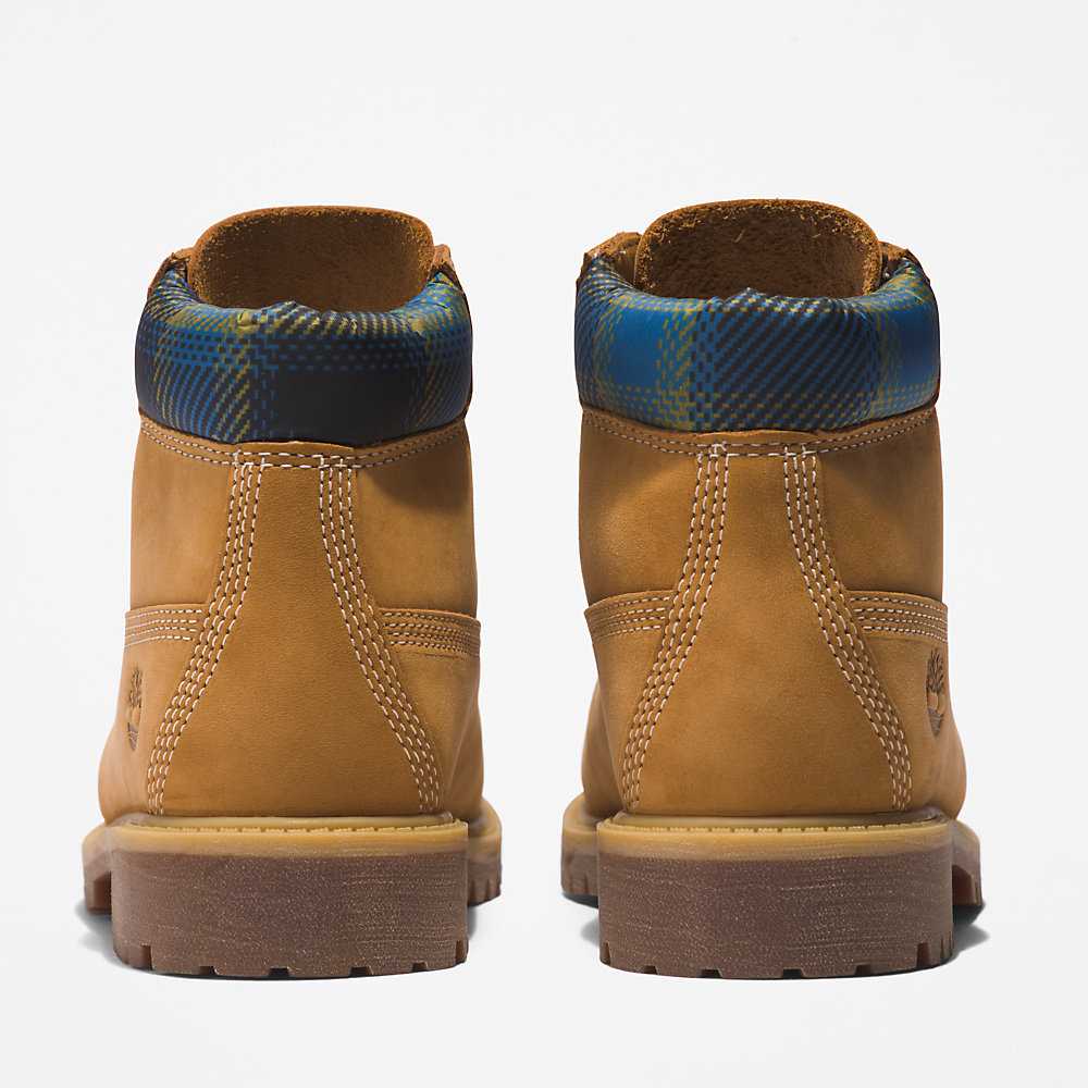 Light Brown Kids' Timberland Premium® 6 Inch Waterproof Boots | Israel-4219581