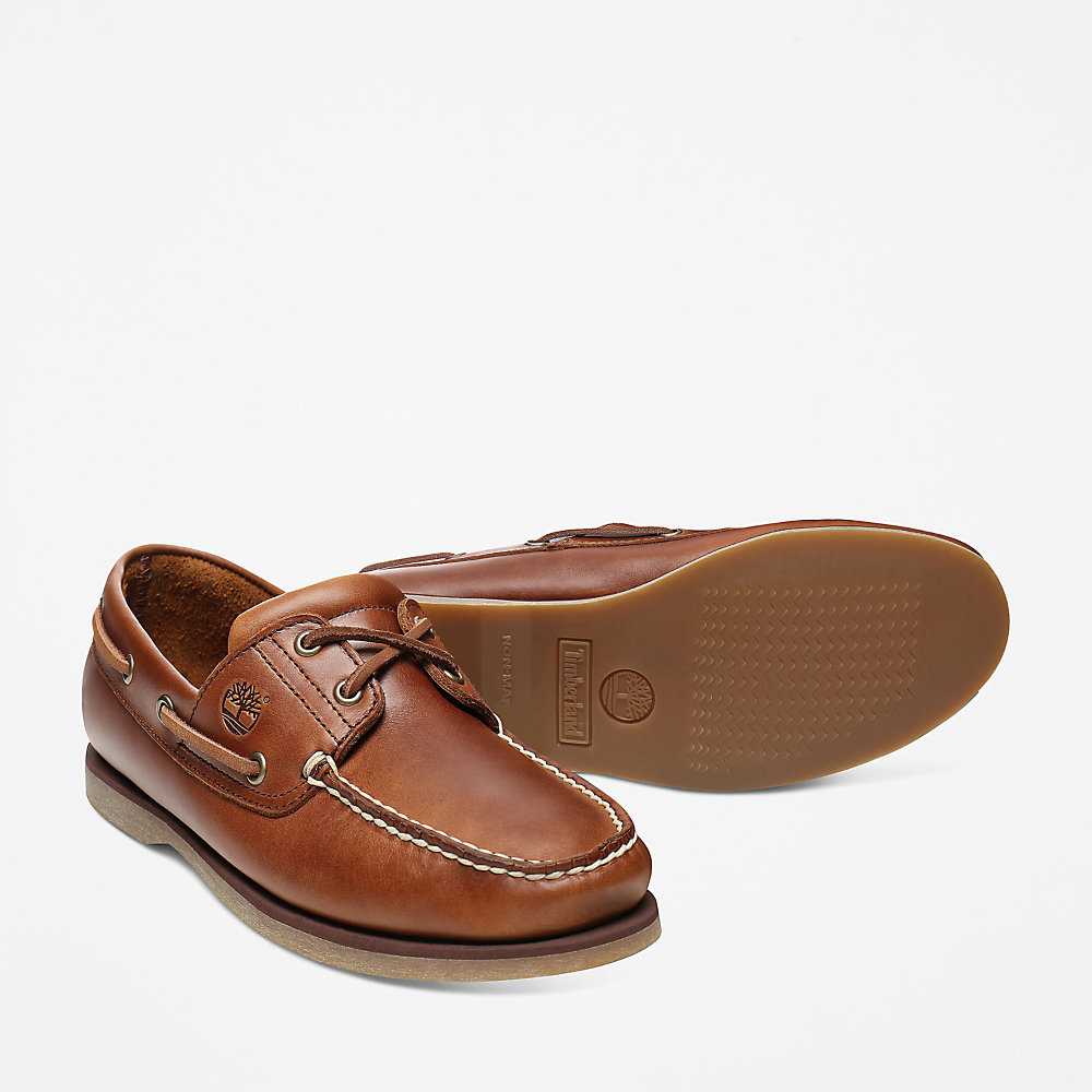 Light Brown Men's Timberland Classic Boat Shoes | Israel-2763849