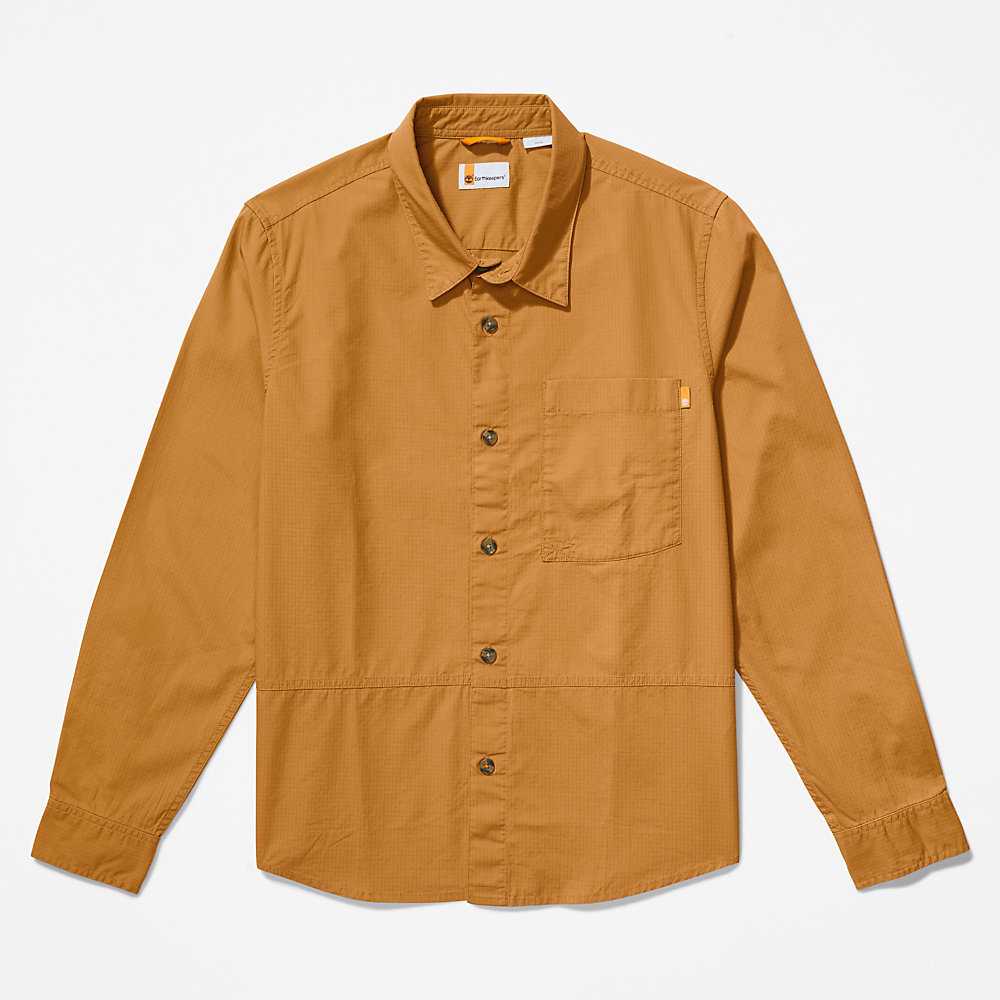 Light Brown Men's Timberland Earthkeepers Shirts | Israel-8543192