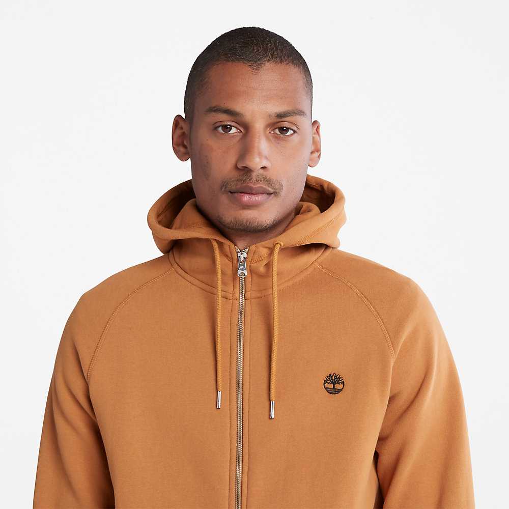 Light Brown Men's Timberland Exeter River Hoodie | Israel-6014295