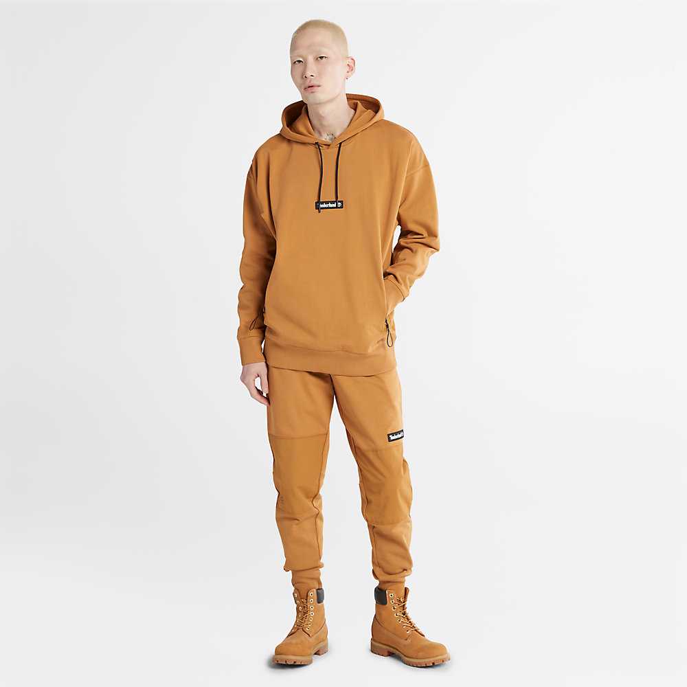 Light Brown Men's Timberland Heavyweight Hoodie | Israel-1830257