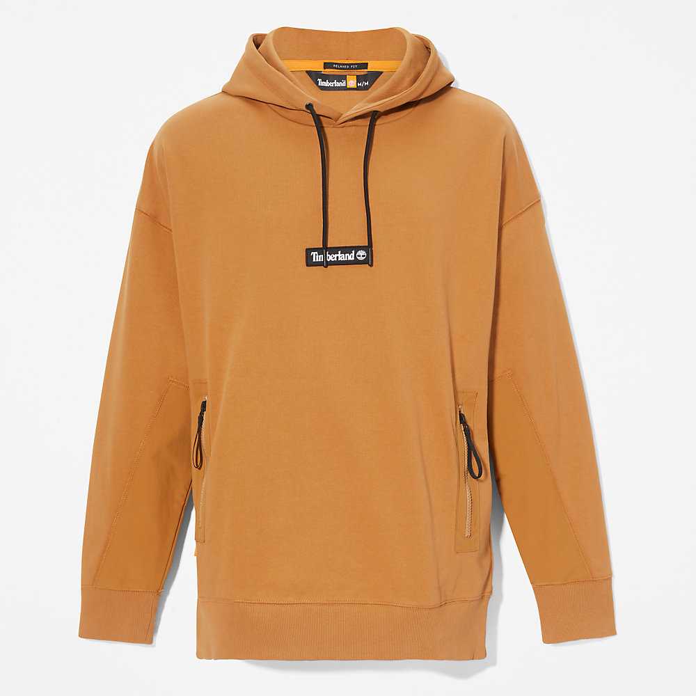 Light Brown Men's Timberland Heavyweight Hoodie | Israel-1830257