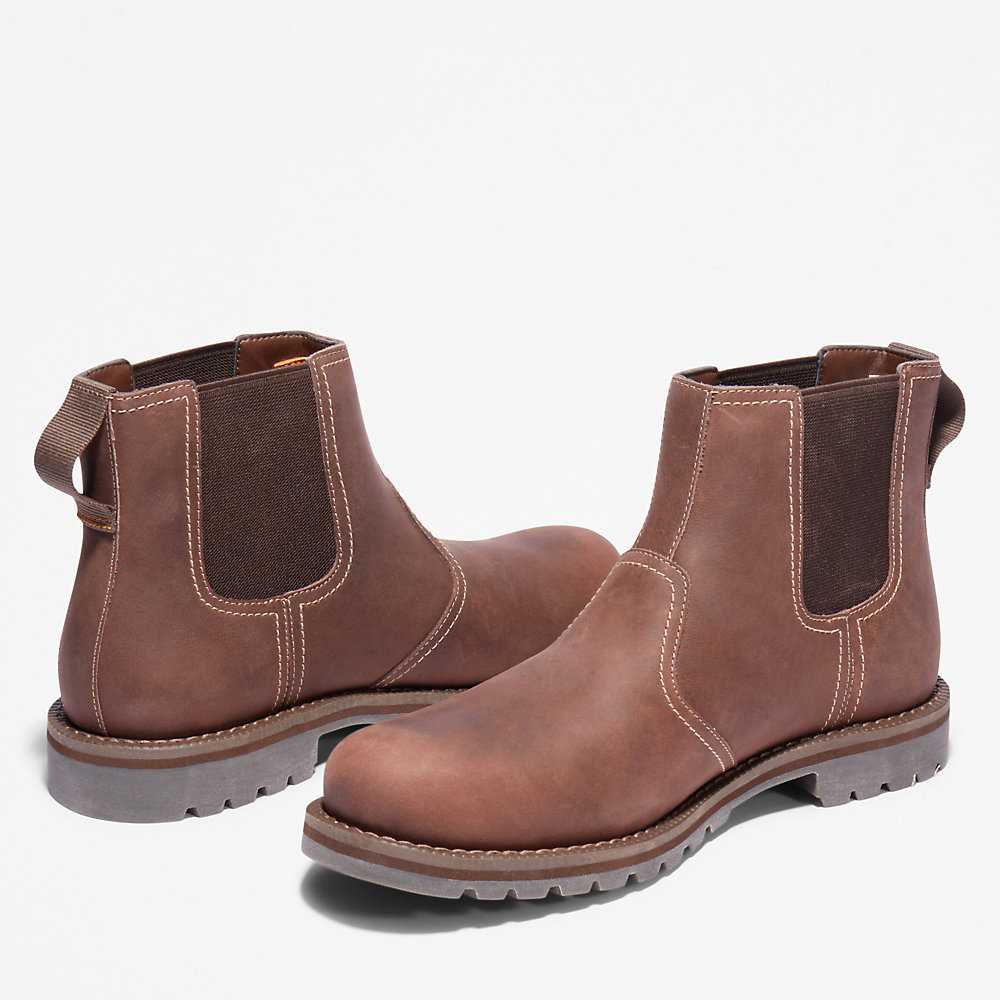 Light Brown Men's Timberland Larchmont Chelsea Boots | Israel-5714839