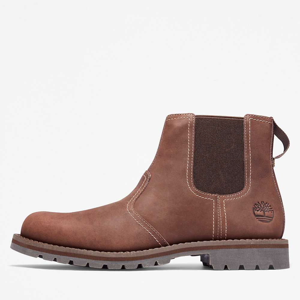 Light Brown Men's Timberland Larchmont Chelsea Boots | Israel-5714839