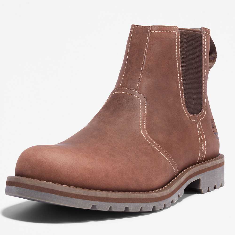 Light Brown Men's Timberland Larchmont Chelsea Boots | Israel-5714839