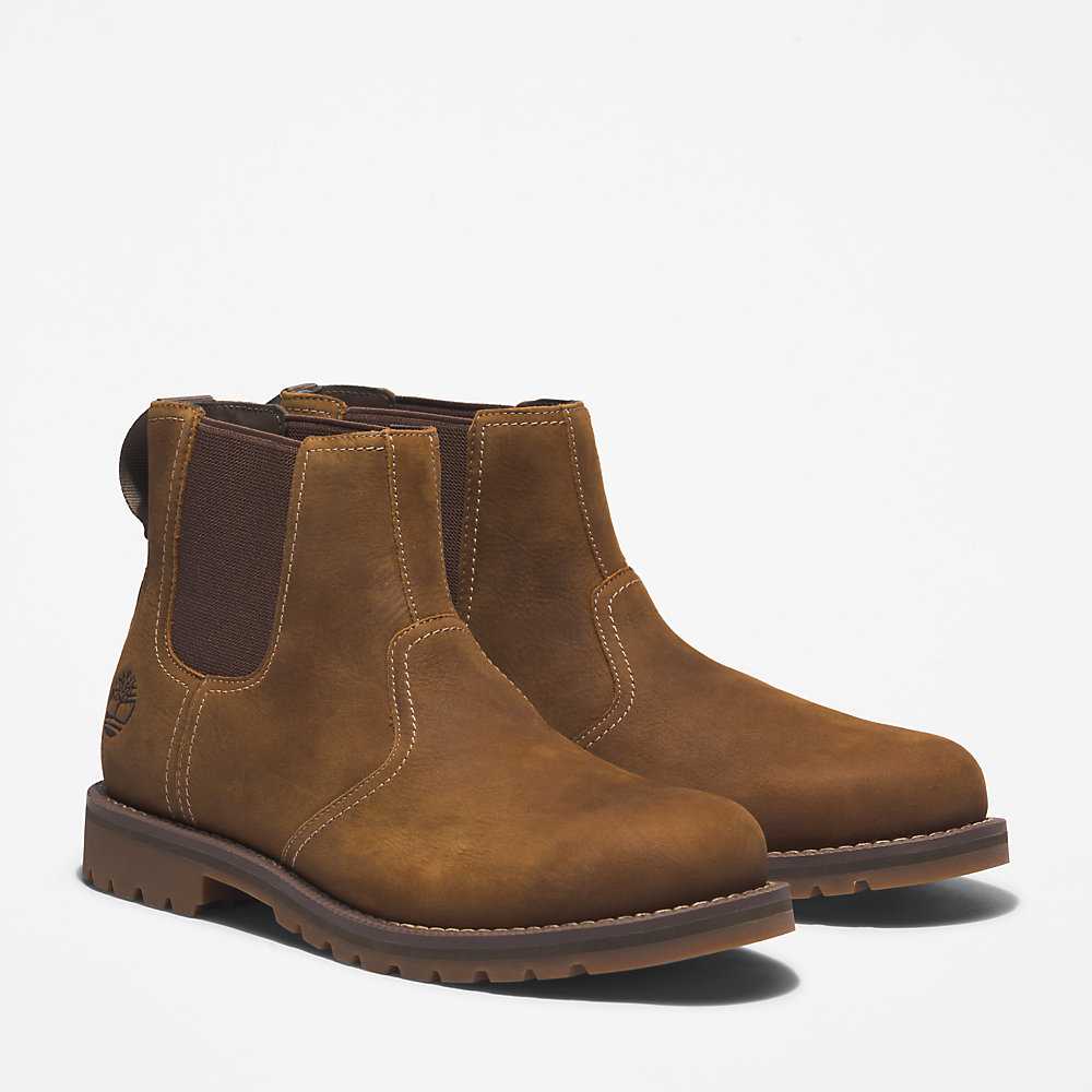 Light Brown Men's Timberland Larchmont Chelsea Boots | Israel-5964732