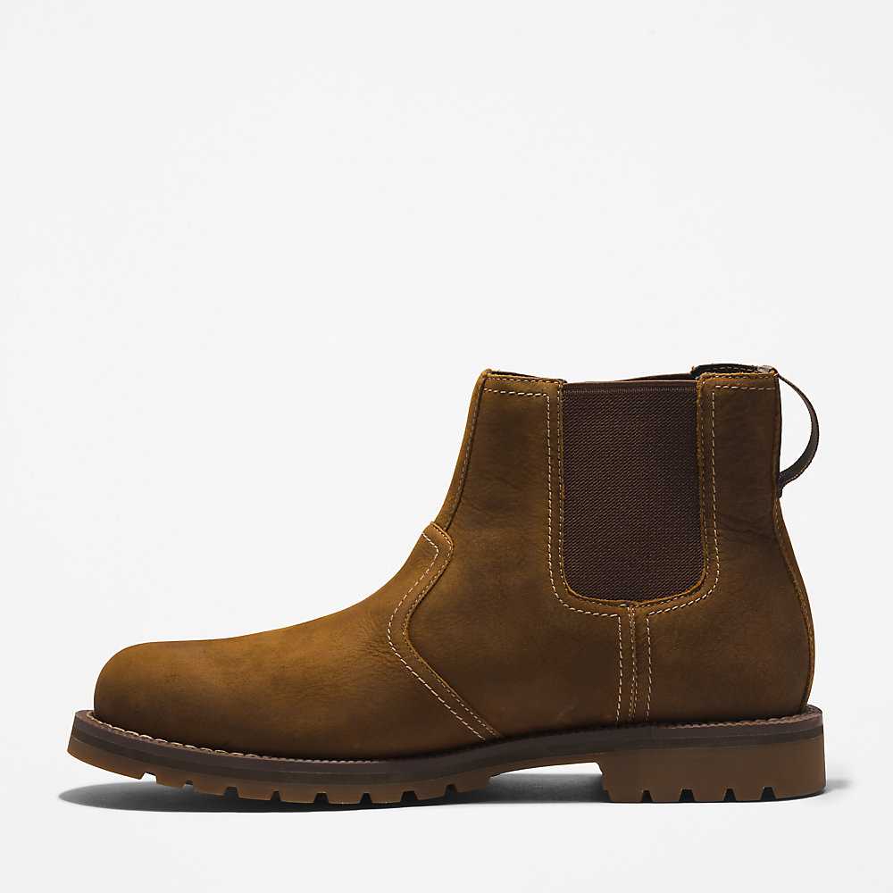 Light Brown Men's Timberland Larchmont Chelsea Boots | Israel-5964732