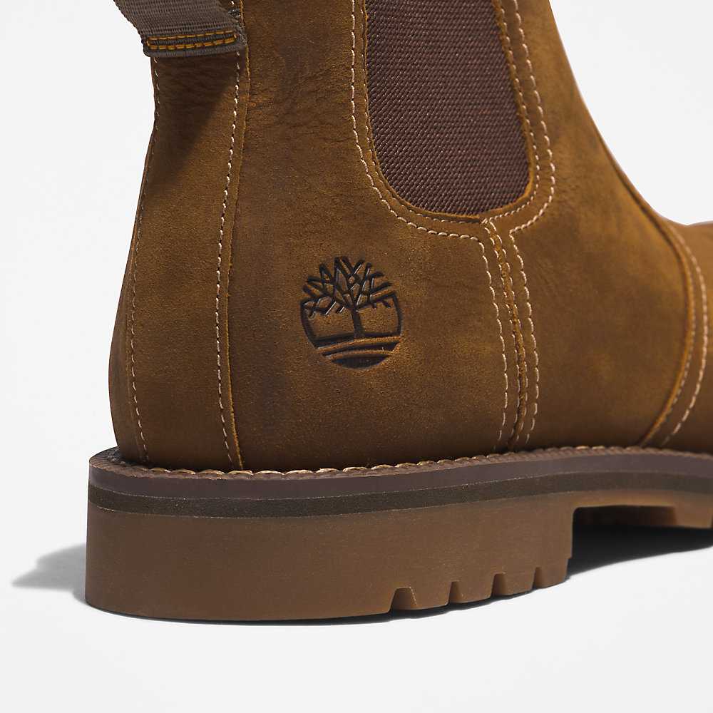 Light Brown Men's Timberland Larchmont Chelsea Boots | Israel-5964732