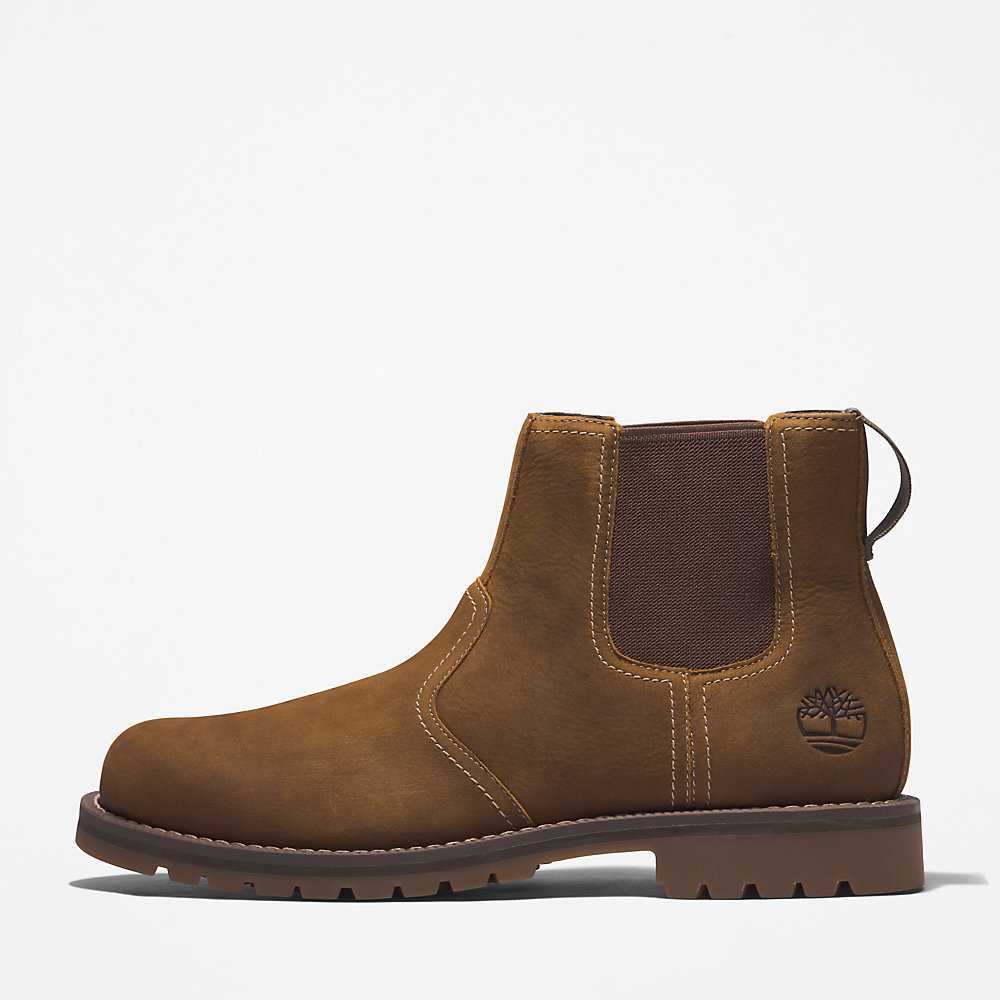 Light Brown Men's Timberland Larchmont Chelsea Boots | Israel-5964732