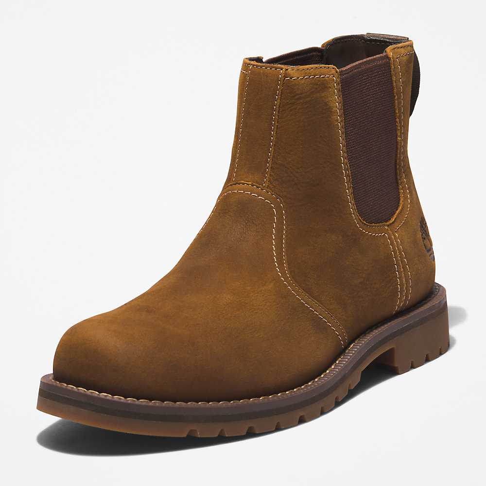 Light Brown Men's Timberland Larchmont Chelsea Boots | Israel-5964732