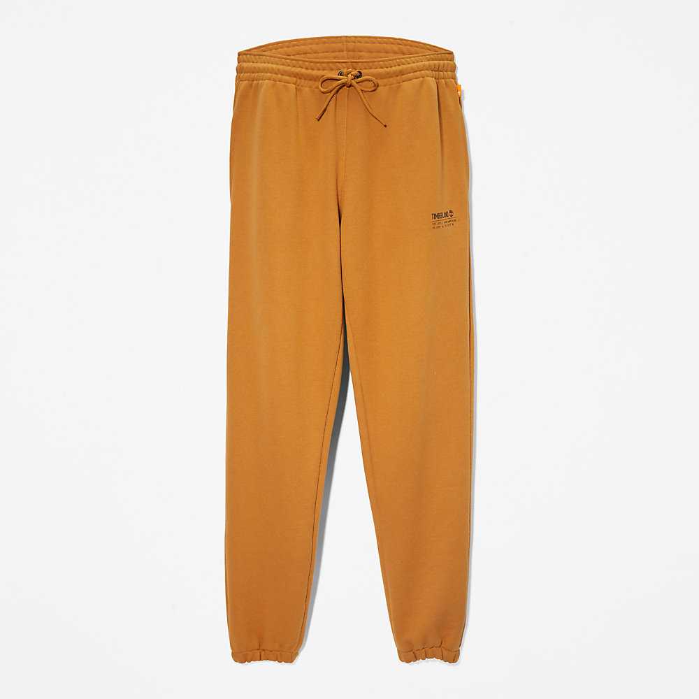 Light Brown Men's Timberland Luxe Comfort Essentials Refibra™ Track Pants | Israel-5814093