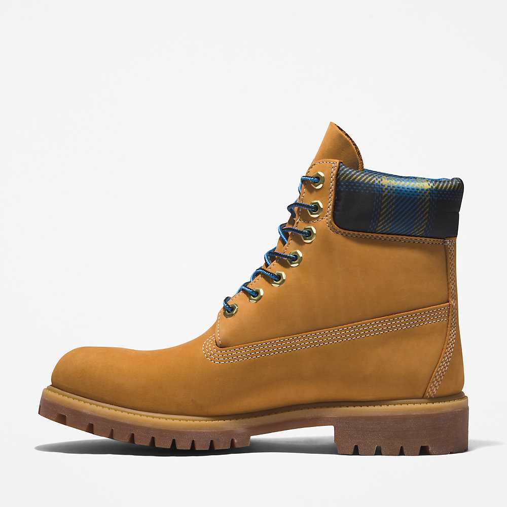 Light Brown Men's Timberland Premium® 6 Inch Waterproof Boots | Israel-0194637