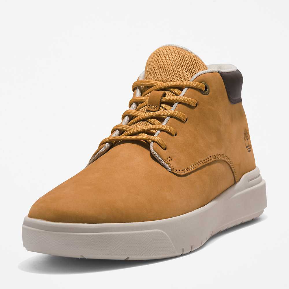 Light Brown Men's Timberland Seneca Bay Chukka Boots | Israel-6094273