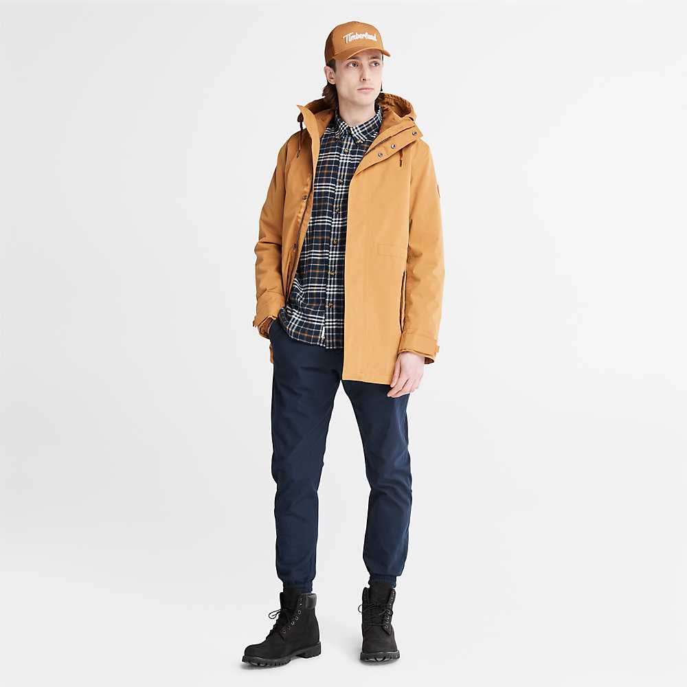 Light Brown Men's Timberland Snowdon Peak Parka Jackets | Israel-0128534