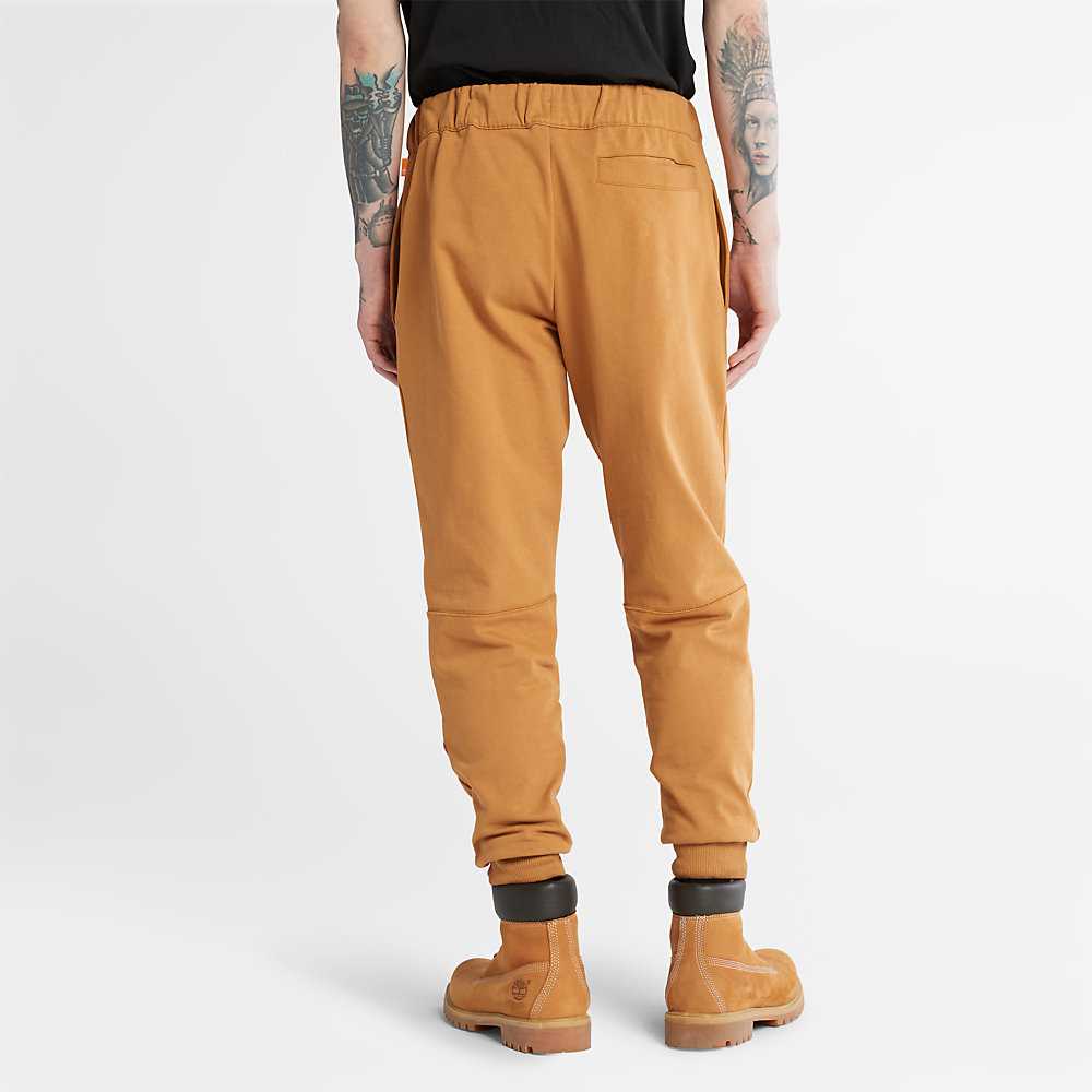 Light Brown Men's Timberland Tonal Knee Track Pants | Israel-0768451