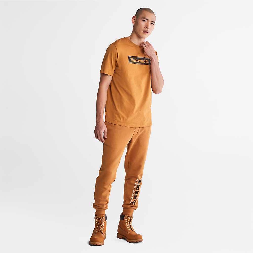 Light Brown Men's Timberland Wind Water Earth And Sky Track Pants | Israel-6278159