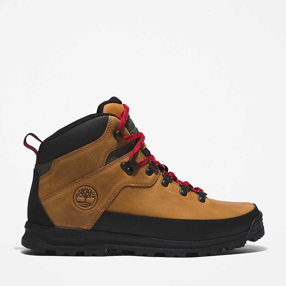 Light Brown Men\'s Timberland World Hiker Hiking Boots | Israel-2139478