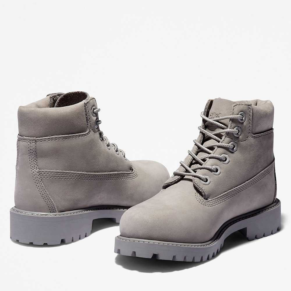 Light Grey Kids' Timberland Premium® 6 Inch Waterproof Boots | Israel-4219635