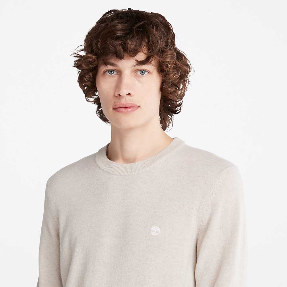 Light Grey Men's Timberland Cohas Sweatshirt | Israel-4657089