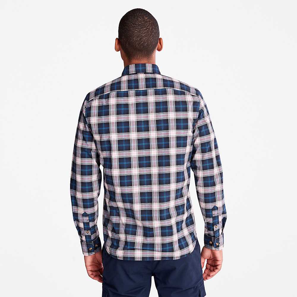 Light Grey Men's Timberland Eastham Check Shirt | Israel-4863729