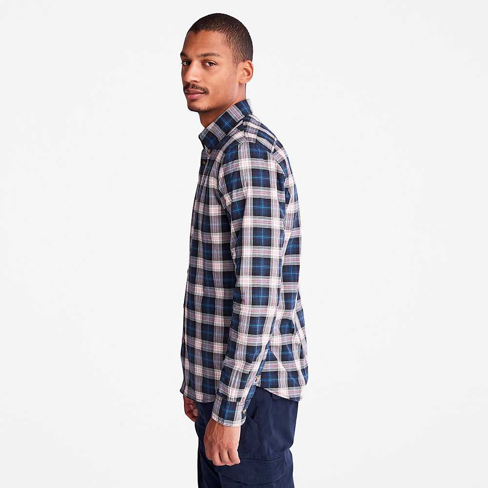 Light Grey Men's Timberland Eastham Check Shirt | Israel-4863729