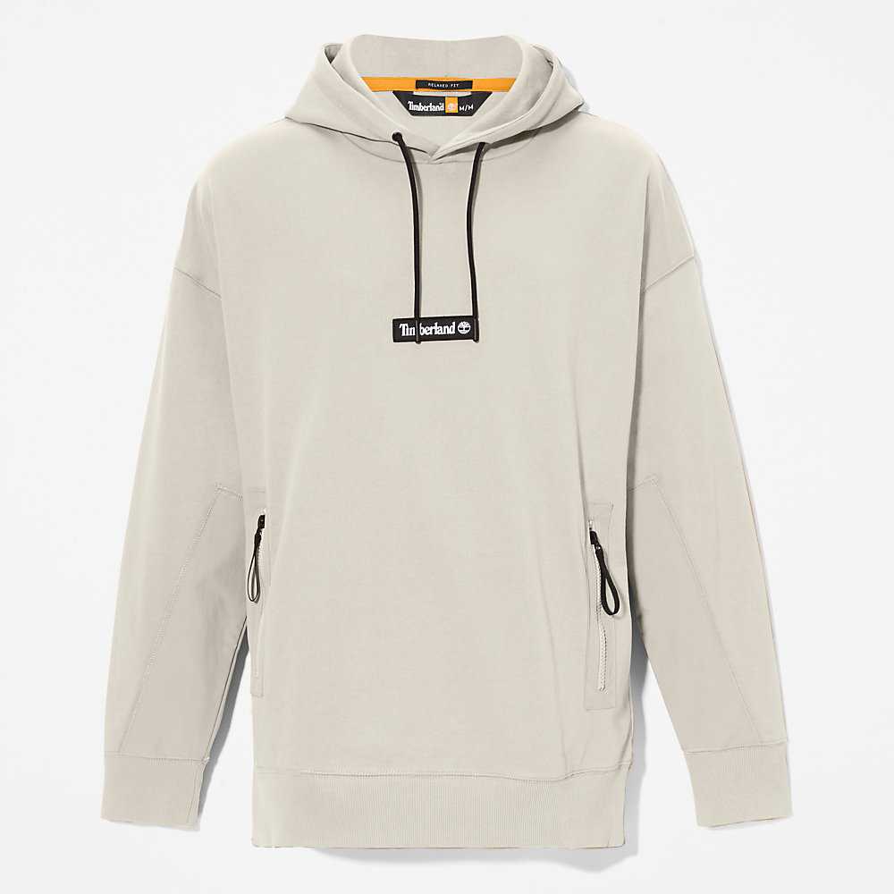 Light Grey Men's Timberland Heavyweight Hoodie | Israel-1970584