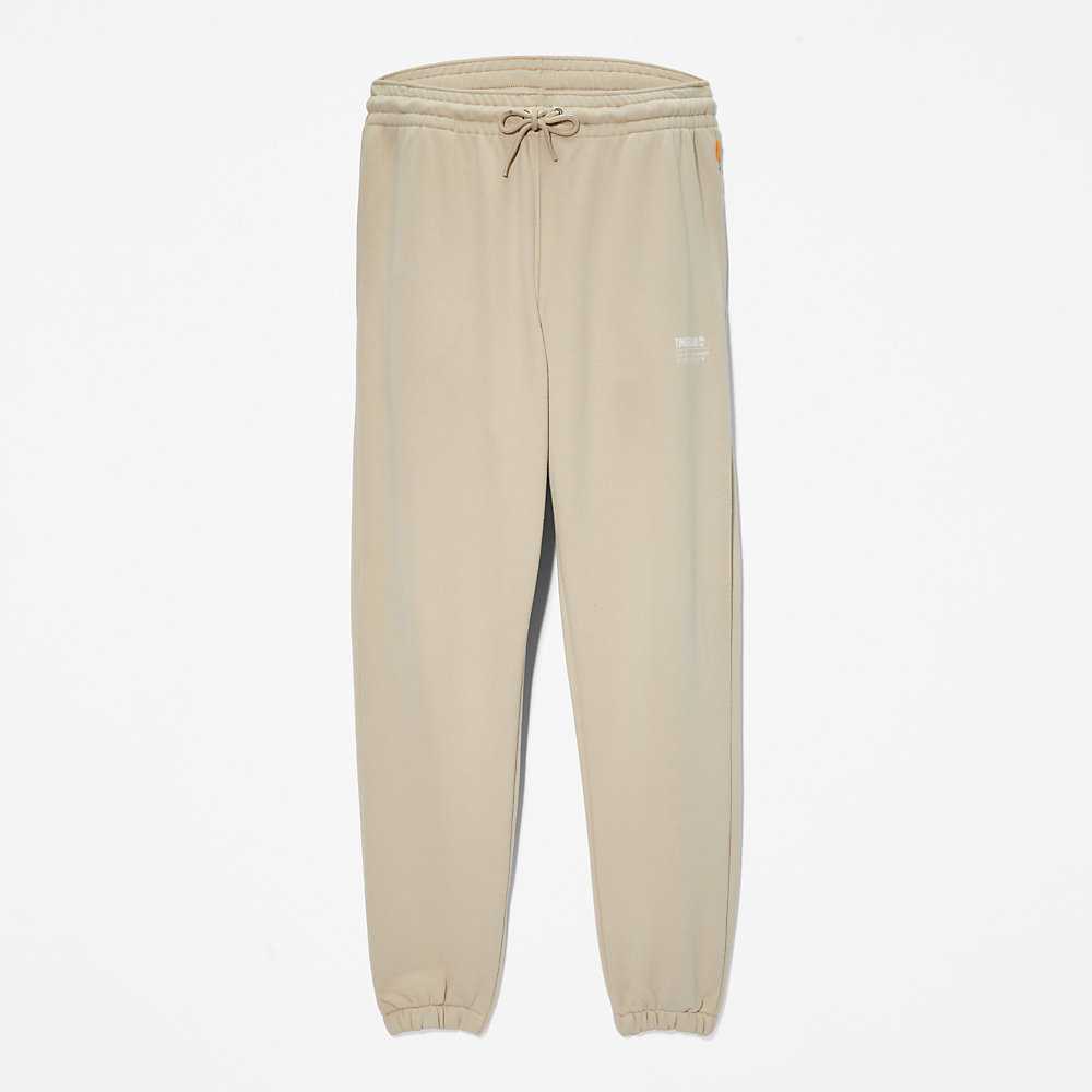 Light Grey Men's Timberland Luxe Comfort Essentials Refibra™ Track Pants | Israel-2048967