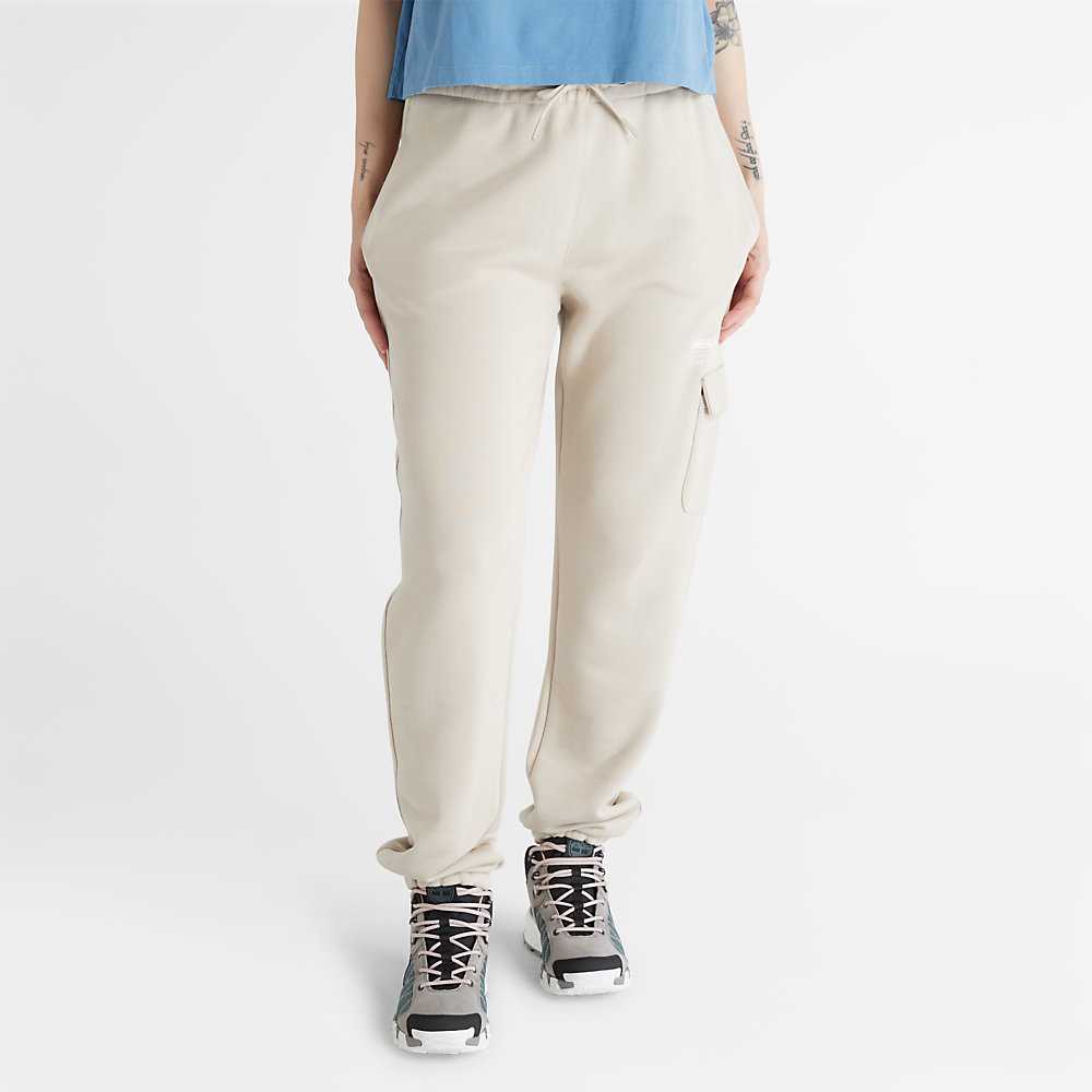 Light Grey Women\'s Timberland Cargo Track Pants | Israel-5823794