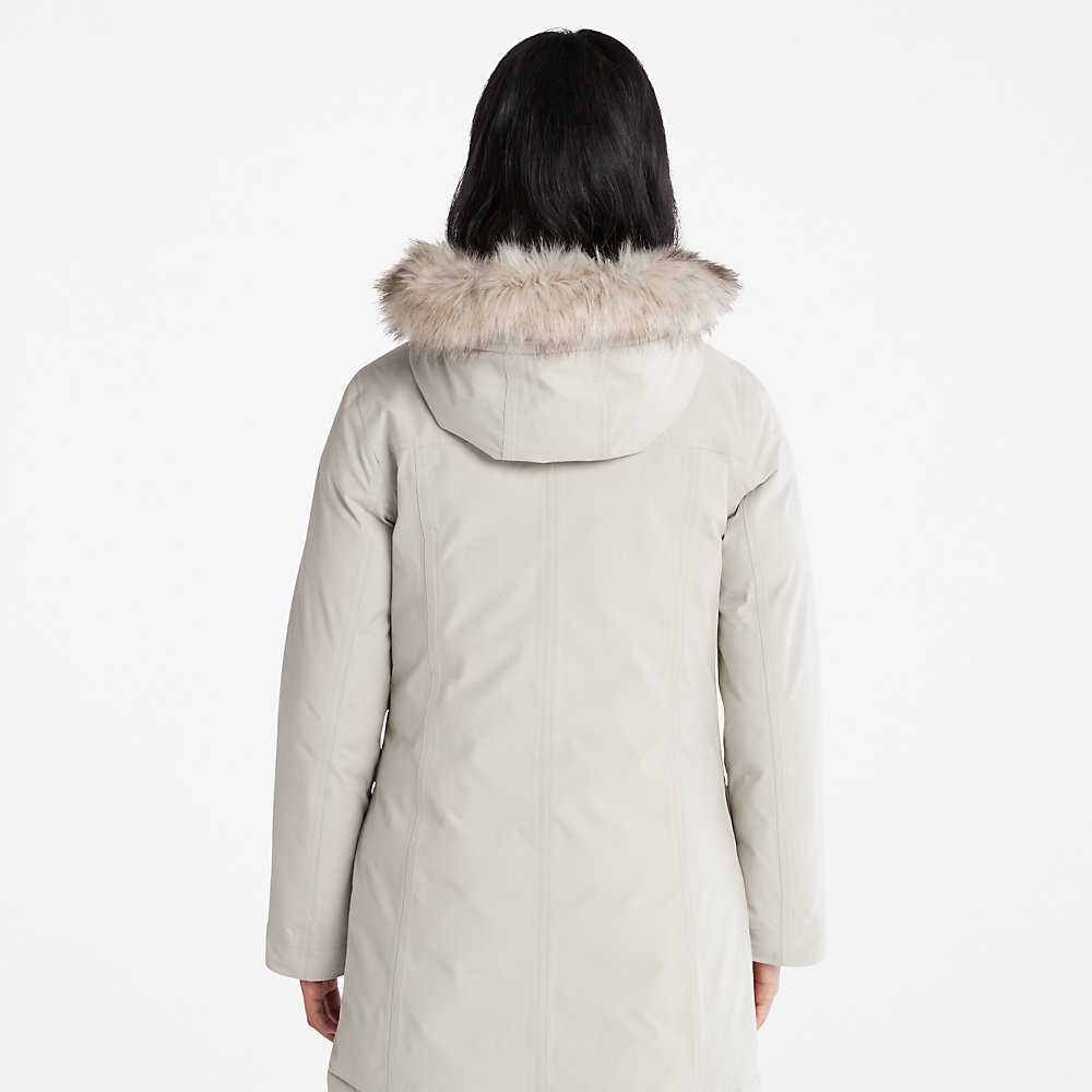 Light Grey Women's Timberland Down-Free Parka Jackets | Israel-0698341