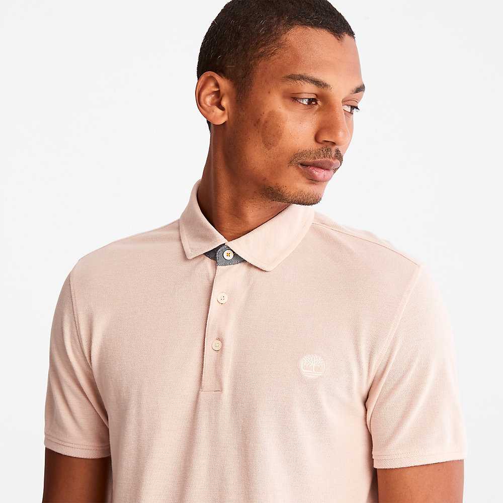 Light Pink Men's Timberland Baboosic Polo Shirts | Israel-2706514