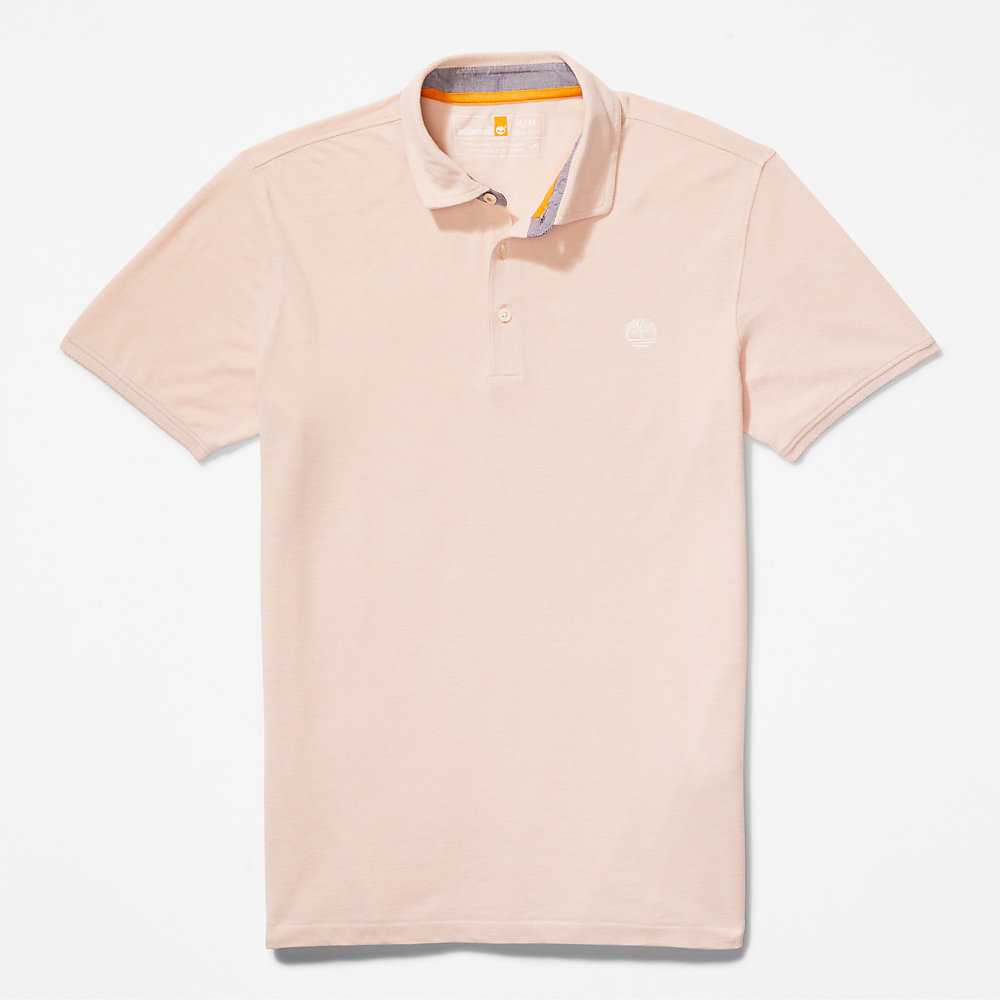 Light Pink Men's Timberland Baboosic Polo Shirts | Israel-2706514