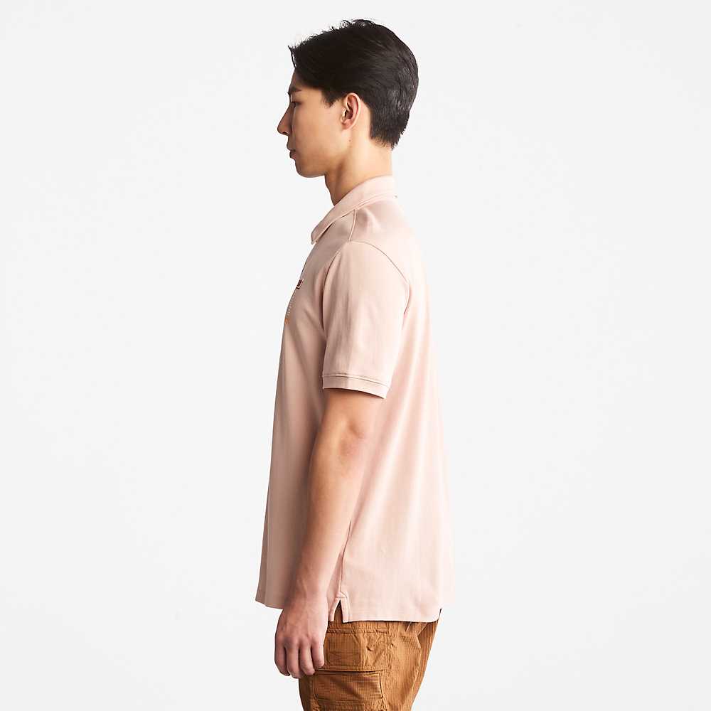 Light Pink Men's Timberland TimberFresh™ Polo Shirts | Israel-7165029