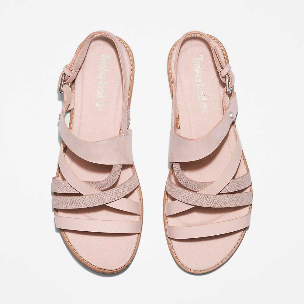 Light Pink Women's Timberland Chicago Sandals | Israel-0183942