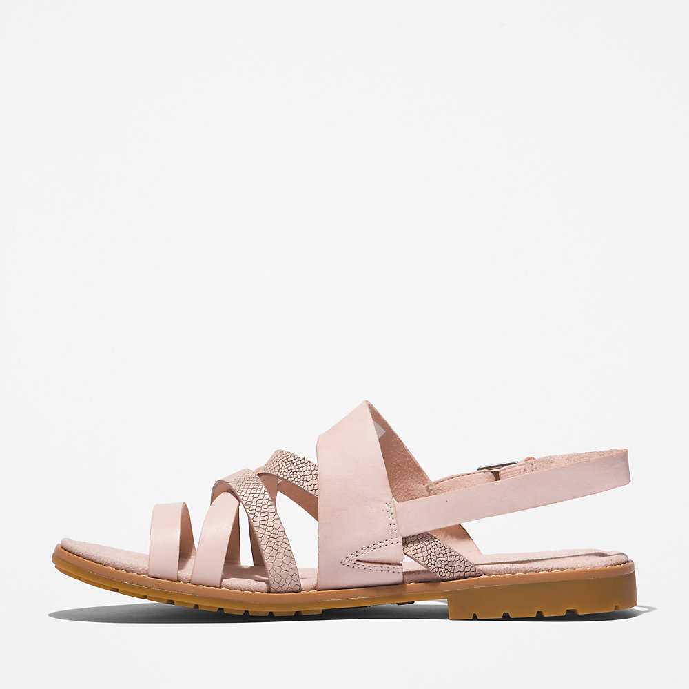 Light Pink Women's Timberland Chicago Sandals | Israel-0183942