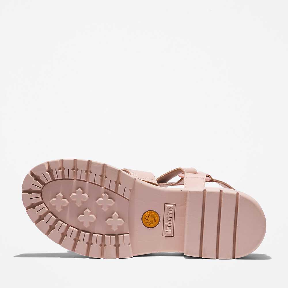 Light Pink Women's Timberland London Vibe Sandals | Israel-1486270