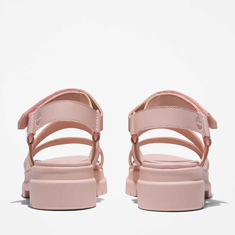 Light Pink Women's Timberland London Vibe Sandals | Israel-1486270