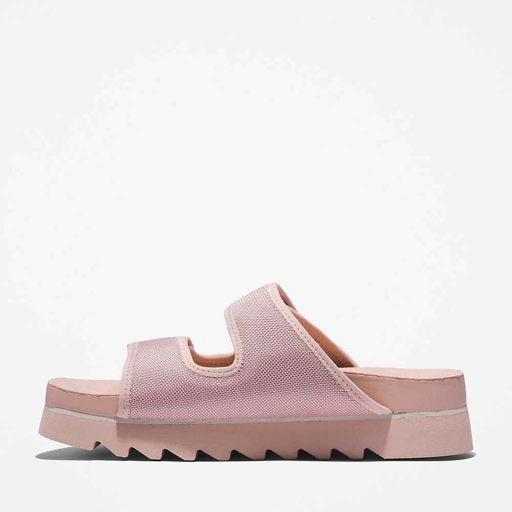 Light Pink Women's Timberland Santa Monica Sunrise Sandals | Israel-6059821