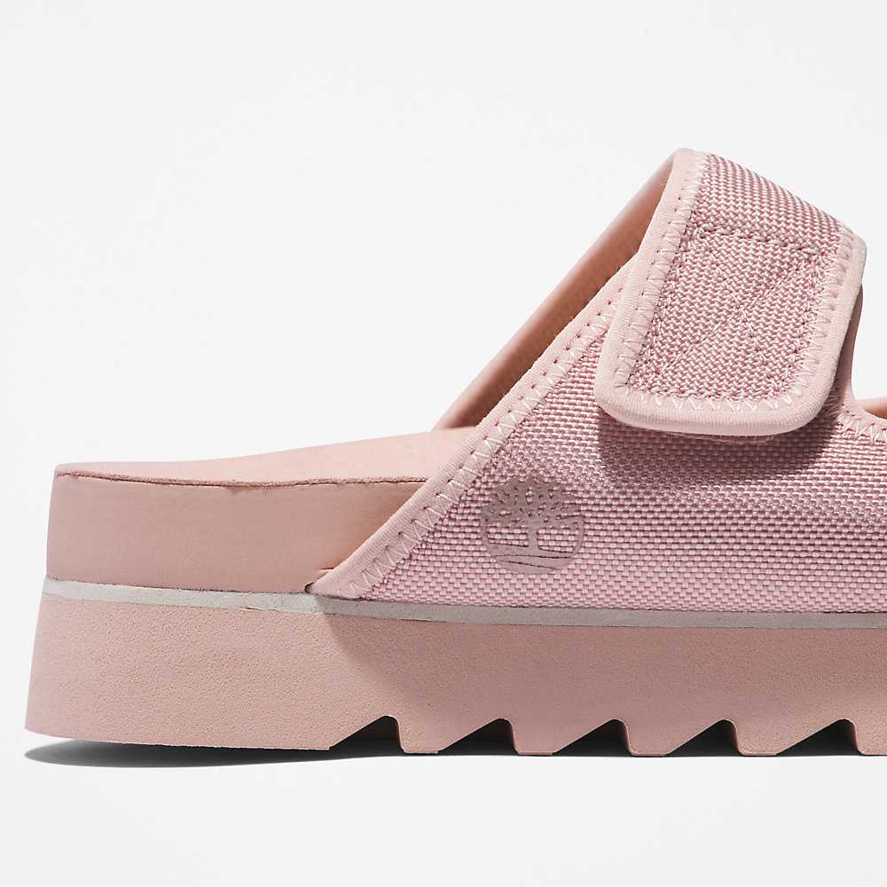 Light Pink Women's Timberland Santa Monica Sunrise Sandals | Israel-6059821