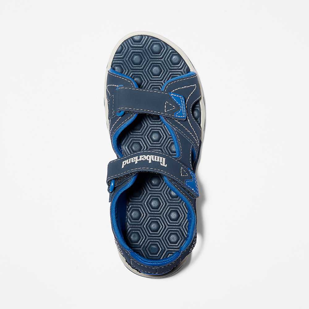 Navy/Blue Kids' Timberland Adventure Seeker Sandals | Israel-4219649