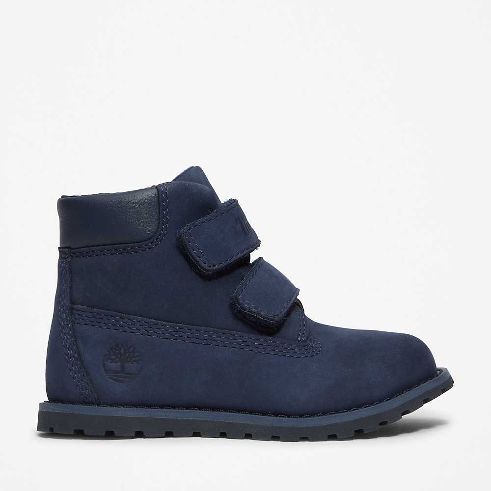 Navy Kids\' Timberland Pokey Pine Winter Boots | Israel-4219626