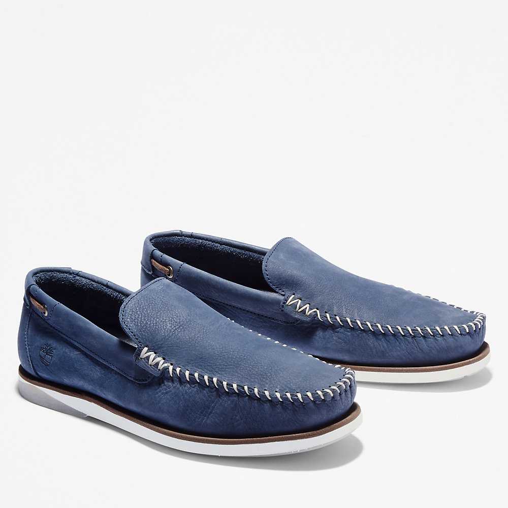 Navy Men's Timberland Atlantis Break Loafers | Israel-8291657