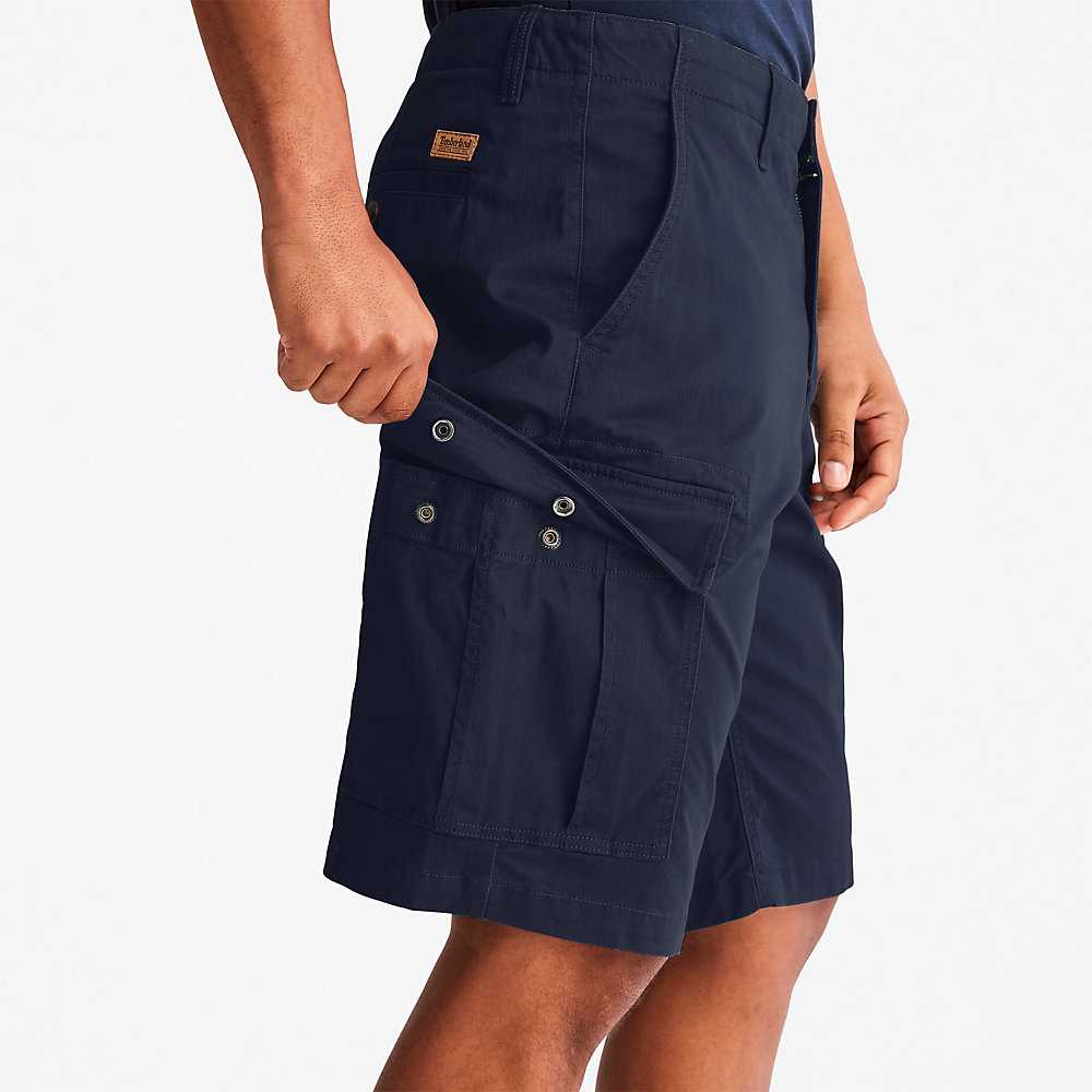 Navy Men's Timberland Cargo Cargo Shorts | Israel-0348695