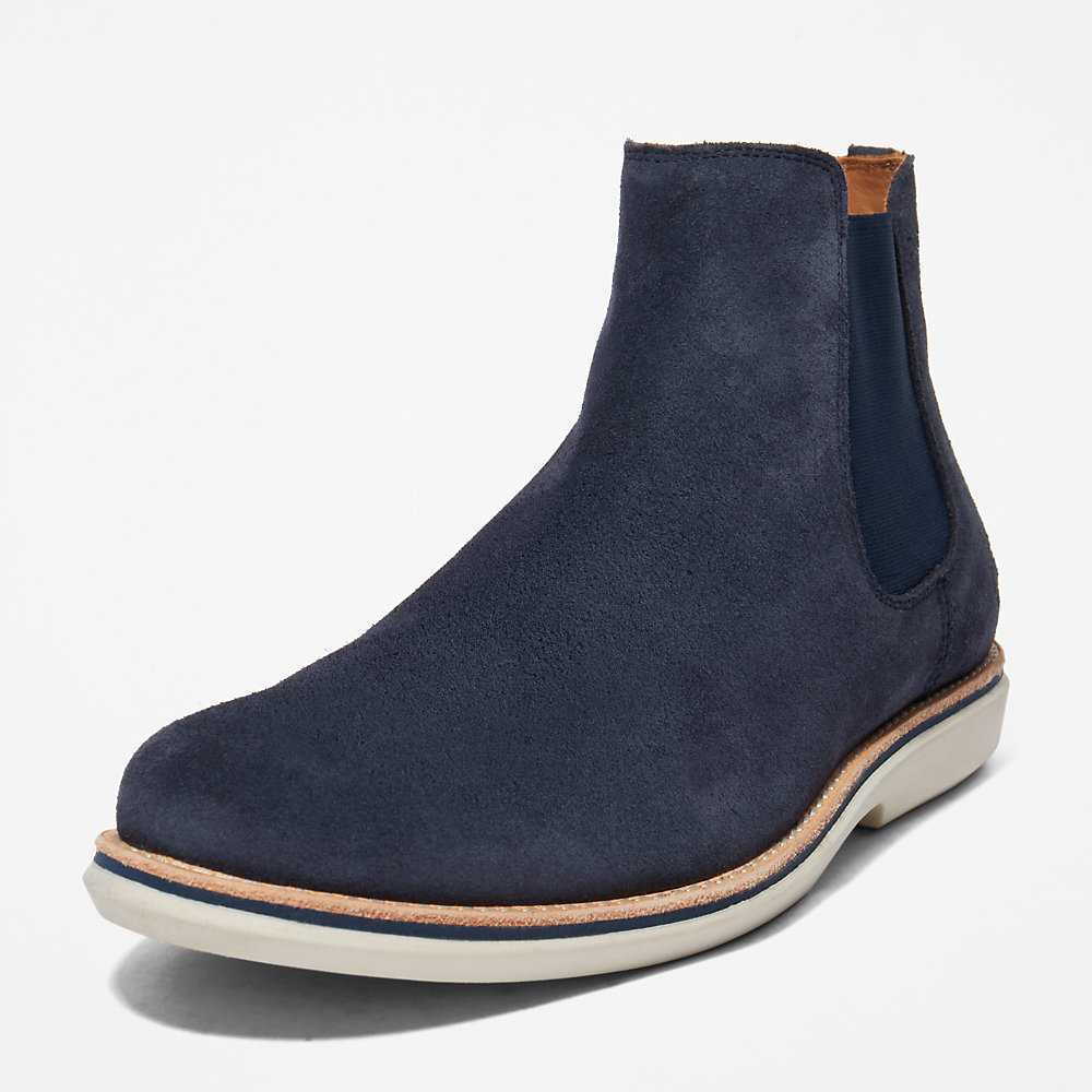 Navy Men's Timberland City Groove Chelsea Boots | Israel-6295813